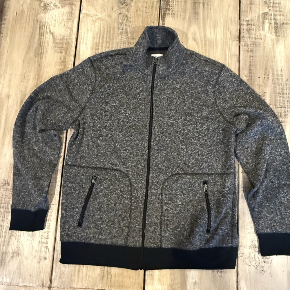 Sonoma Men's Charcoal Zip-Up Sweater